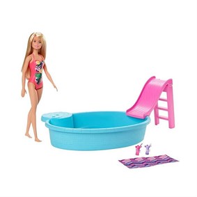 Barbie ve Eğlenceli Havuzu GHL91