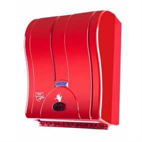 Palex Prestij Otomatik Havlu Dispenseri 21 Cm Kırmızı