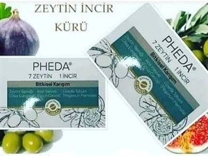 Pheda 7 Zeytin 1 İncir Bitkisel Karışım Destekleyici Gıda 2X60lı Paket